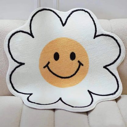 Non-Slip Novelty Flower Rug